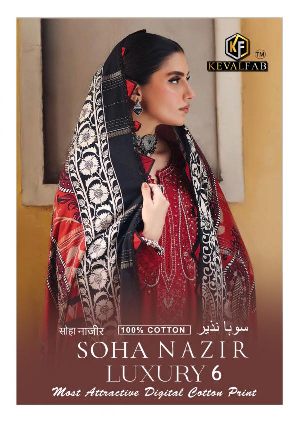 KevalFab Soha Nazir Vol-06 – Karachi Dress Material